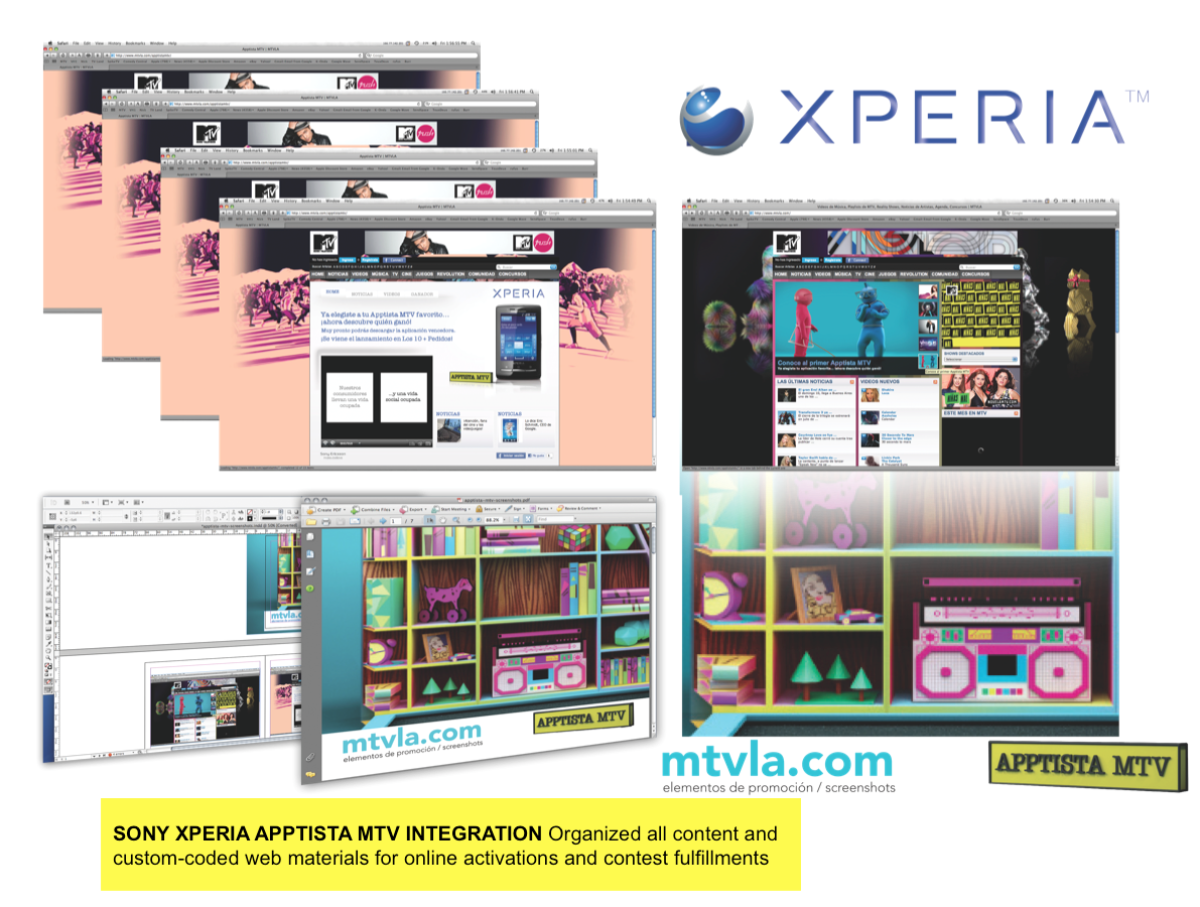 MTV + Sony XPERIA:  Apptista MTV
