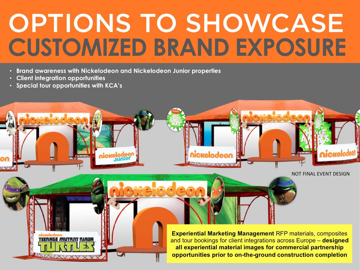 Nickelodeon Experiential Pop-Up Kit