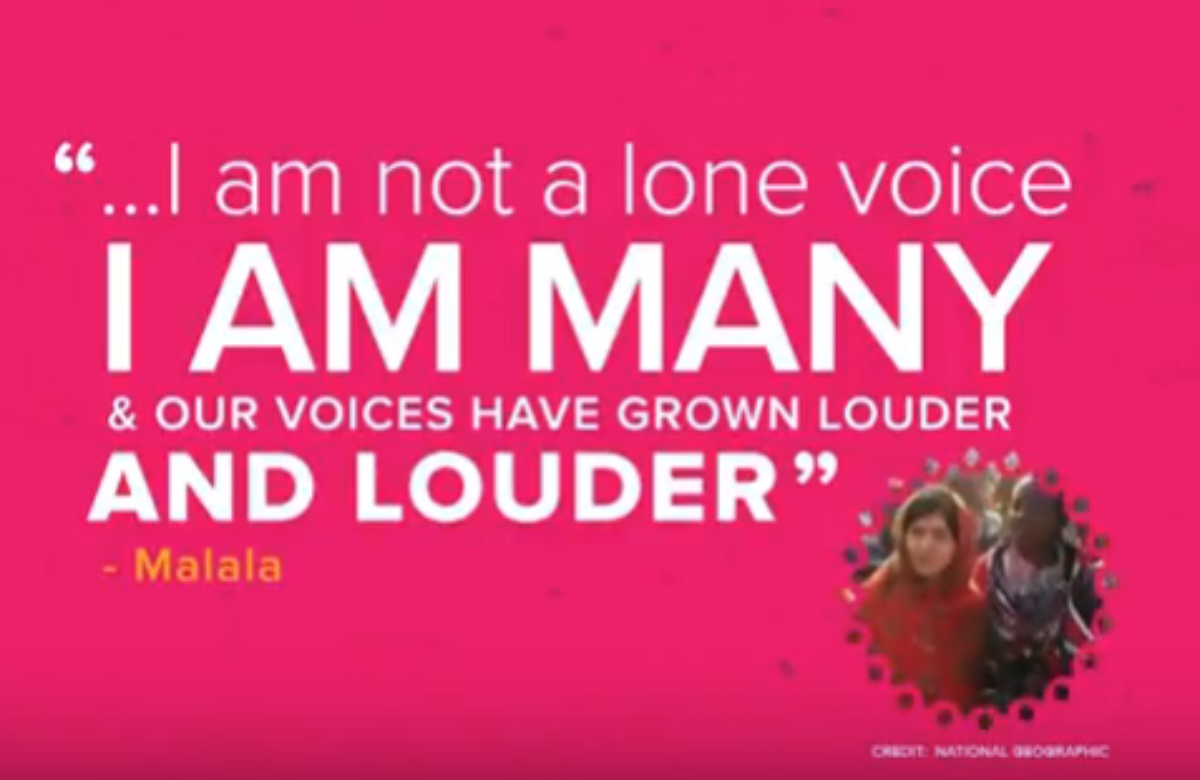 I Am_ Group Exhibition #WithMalala – Video for Social